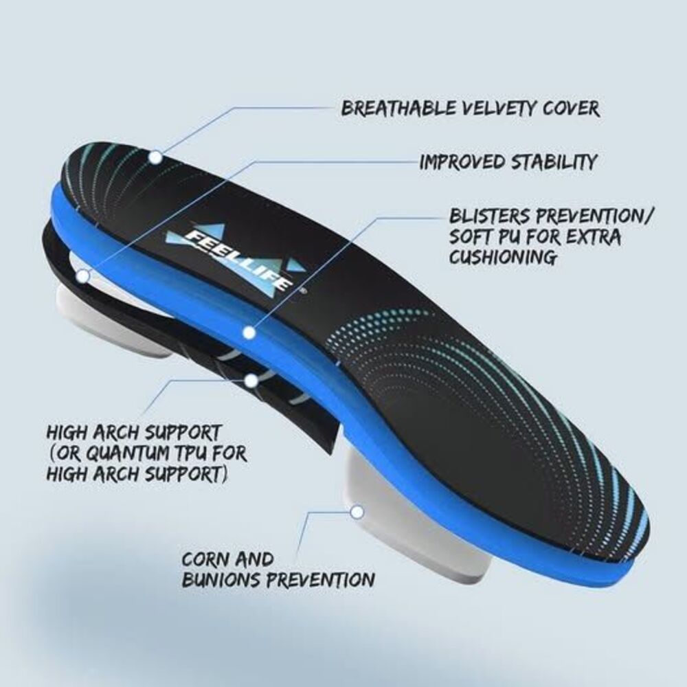 FEELLIFE Orthoodic SIZE J MEN'S 13-13.5 INSOLE